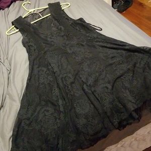 Free People Black Lace Dress